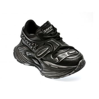 Pantofi sport GRYXX negri, 50092, din piele naturala de firma originali