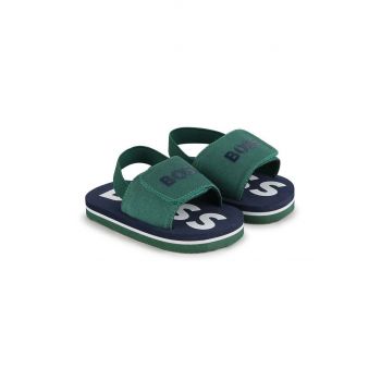 BOSS sandale copii culoarea verde ieftine