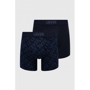 Levi's boxeri 2-pack barbati, culoarea albastru marin de firma originali