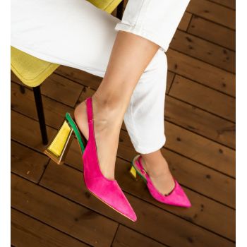 Pantofi dama Nasim Fuchsia ieftini la reducere