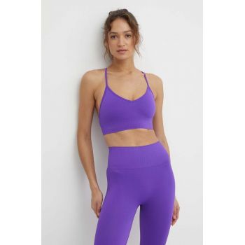 Casall sutien yoga culoarea violet, neted