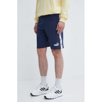 Puma pantaloni scurți bărbați, culoarea bleumarin 847387 ieftini