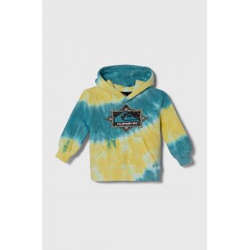 Quiksilver hanorac de bumbac TIE DIE HOOD cu glugă, modelator ieftin