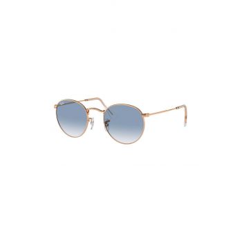 Ray-Ban ochelari de soare ROUND METAL culoarea auriu, 0RB3447