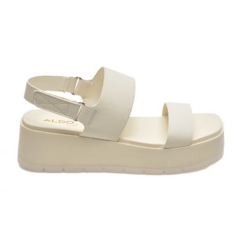 Sandale casual ALDO albe, 13713130, din piele naturala