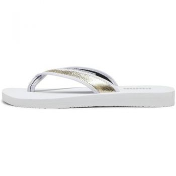 Slapi femei Puma Sandy Flip Metallic Shine 39542601 ieftine la reducere