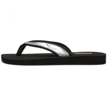 Slapi femei Puma Sandy Flip Metallic Shine 39542602 ieftine la reducere