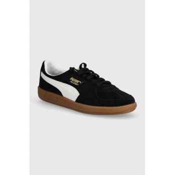 Puma sneakers din piele întoarsă Palermo culoarea negru 396463