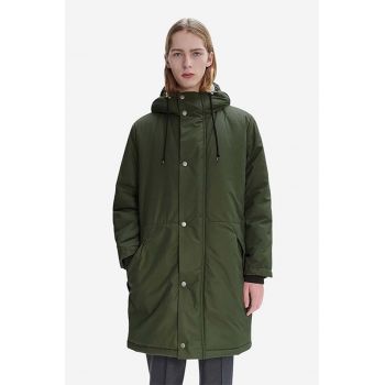 A.P.C. geacă Parka Hector bărbați, culoarea verde, de tranziție COEZV.H30179-MILITARYKH