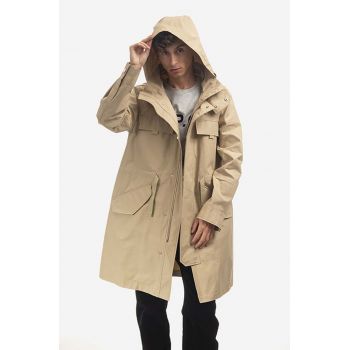 A.P.C. hanorac Parka Yael bărbați, culoarea bej, de tranziție COEGJ.H30178-BEIGE