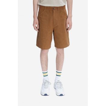 A.P.C. pantaloni scurți din bumbac culoarea maro COGBJ.H10179-CARAMEL