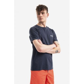 A.P.C. tricou din bumbac Mike culoarea bleumarin, cu imprimeu COETL.H26053-DARKNAVY de firma original