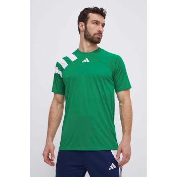 adidas Performance tricou de antrenament Fortore 23 culoarea verde, cu imprimeu, IT5655 ieftin