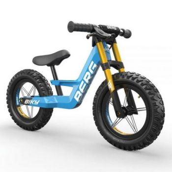 Bicicleta copii 2-5 ani, fara pedale, Berg Biky Cross Albastru Cu Frana De Mana, Berg Toys BT24747000