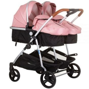 Carucior gemeni Chipolino Duo Smart 2 in 1 flamingo