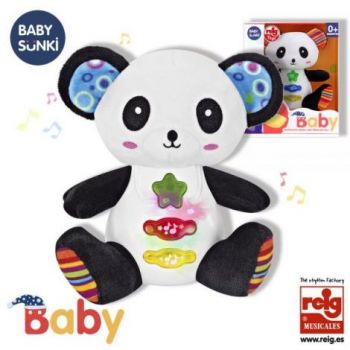 Jucarie interactiva bebe cu sunete si lumini 15 cm - Panda la reducere