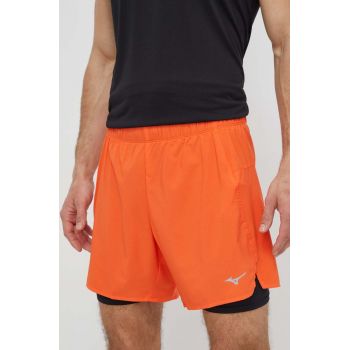 Mizuno pantaloni scurți de alergare Core 5.5 culoarea portocaliu, J2GBB010 de firma originali