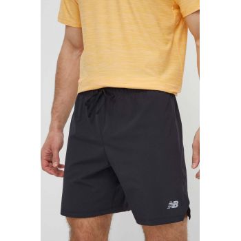 New Balance pantaloni scurți de antrenament culoarea negru, MS41283BK de firma originali