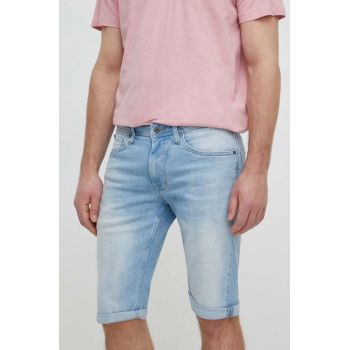 Pepe Jeans pantaloni scurti jeans STRAIGHT barbati, PM801081MN6 ieftini