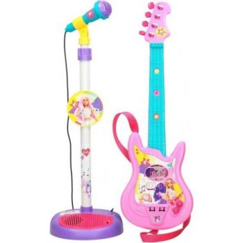 Set chitara si microfon Barbie ieftin