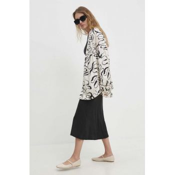 Answear Lab kimono femei, culoarea bej, relaxed de firma original