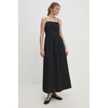 Answear Lab rochie culoarea negru, maxi, evazati