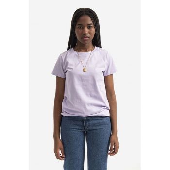 A.P.C. tricou din bumbac Item F culoarea violet COEOP.F26012-WHITE