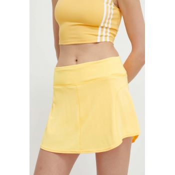 adidas Performance fustă sport culoarea portocaliu, mini, drept, IS7248 ieftina