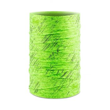 Buff fular împletit Reflective culoarea verde, cu model, 122016 de firma original