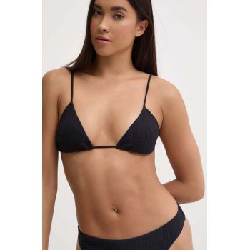 Chantelle sutien de baie culoarea negru, cupa usor rigidizata