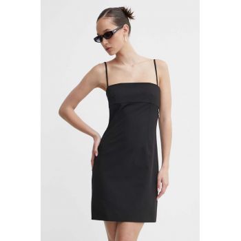 HUGO rochie culoarea negru, mini, mulata, 50510442