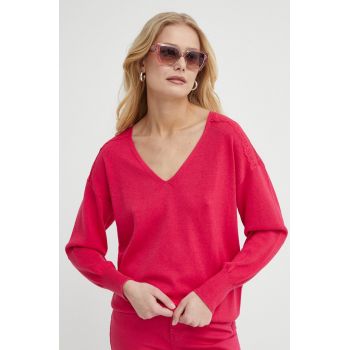 Morgan pulover MOLLI femei, culoarea rosu, light, MOLLI de firma original