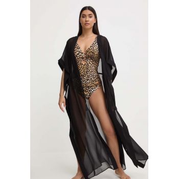 Dkny camasa de plaja culoarea negru, DI4CS917 Dkny camasa de plaja culoarea negru, DI4CS917