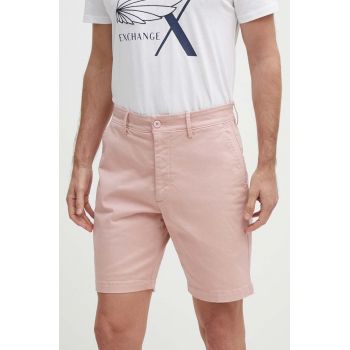Pepe Jeans pantaloni scurti barbati, culoarea roz de firma originali