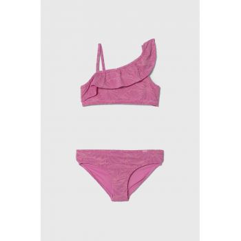 Abercrombie & Fitch costum de baie pentru copii din două piese culoarea roz