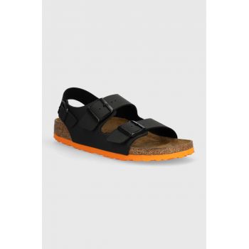 Birkenstock sandale copii Milano Kids BF culoarea negru ieftine