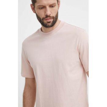 HUGO tricou din bumbac bărbați, culoarea roz, uni 50488330 de firma original