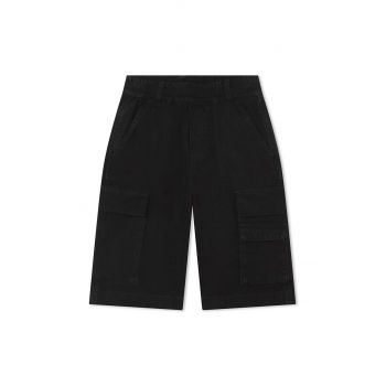 Marc Jacobs pantaloni scurți din bumbac pentru copii culoarea negru, neted de firma originali