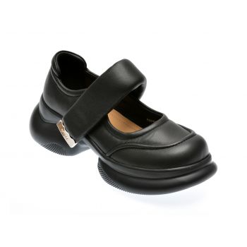 Pantofi casual GRYXX negri, 23103, din piele naturala la reducere