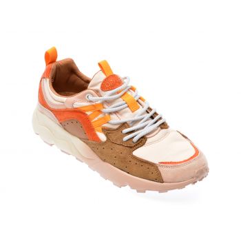 Pantofi sport GRYXX portocalii, 23Y001, din material textil si piele naturala la reducere