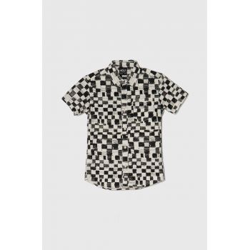 Quiksilver camasa copii SATURN DISTORT culoarea negru