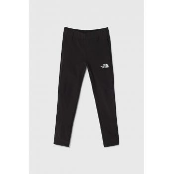 The North Face pantaloni de trening pentru copii EXPLORATION PANTS culoarea gri, cu imprimeu