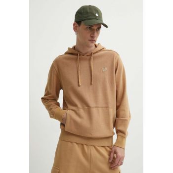 Timberland bluza barbati, culoarea maro, cu glugă, cu imprimeu, TB0A5U9KP471