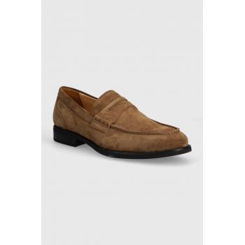 Vagabond Shoemakers mocasini din piele intoarsa MARIO barbati, culoarea maro, 4961-040-19 de firma originali