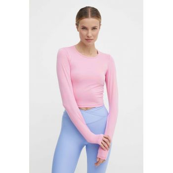 Casall longsleeve de yoga culoarea violet