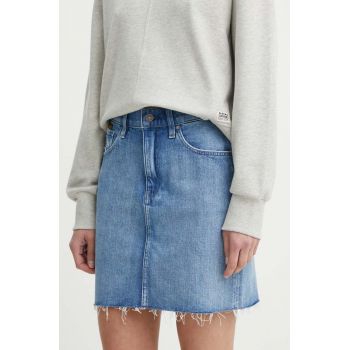 G-Star Raw fustă din denim mini, dreaptă