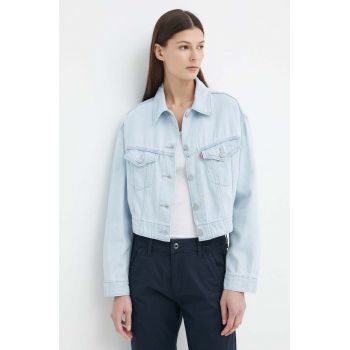Levi's geacă din denim femei, de tranziție, oversized