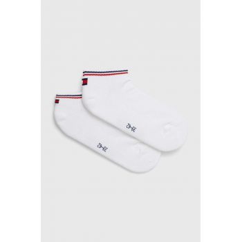 Tommy Hilfiger sosete 2-pack culoarea alb