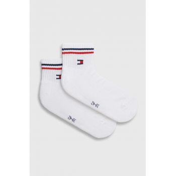 Tommy Hilfiger sosete 2-pack culoarea alb