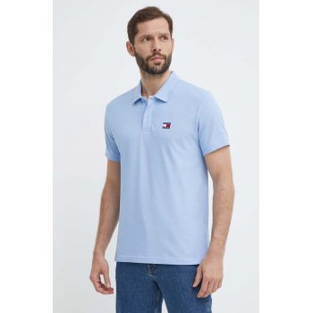 Tommy Jeans polo de bumbac uni, DM0DM18314 de firma original